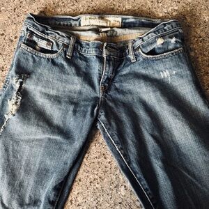 Abercrombie & Fitch Blue Straight Leg Jeans - Size 2R ⭐👖